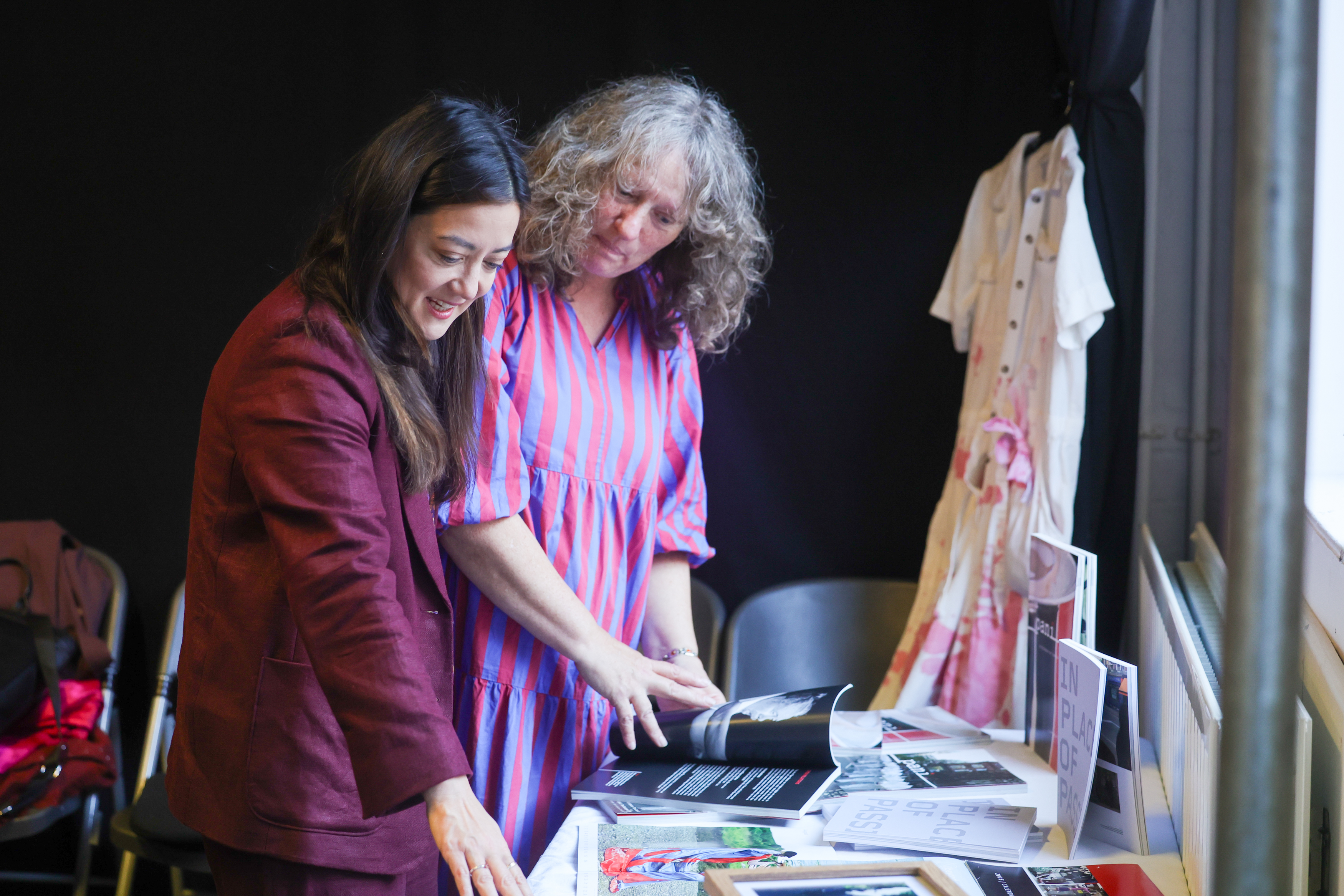 Minister Sarah Owen with Bronagh Lawson, Bbeyond Programme Manager